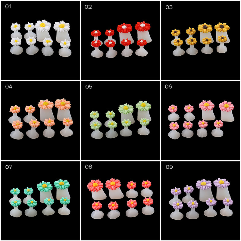 Silikonski odvajač za prste Nail Art DIY alat za pedikuru Cvijet vodena kap Kristalni dijamant Odvajač od bisera Alati za njegu stopala Cvijet tratinčice