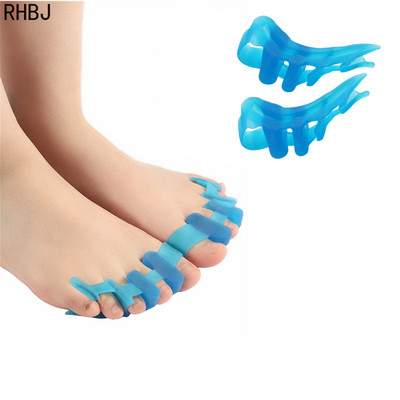 RHBJ 2tk=1paar silikoonist 4 auguga varbakaitse varvaste eraldajad venitajad sirgendaja põskkoopa valu leevendav hallux korrektor