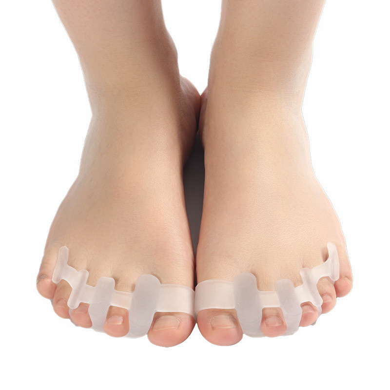 RHBJ 2tk=1paar silikoonist 4 auguga varbakaitse varvaste eraldajad venitajad sirgendaja põskkoopa valu leevendav hallux korrektor