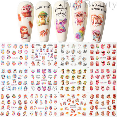 Ūdens uzlīmes nagiem Ziedi Tauriņu Uzlīmes Piekariņi Pavasara Dizains Slideri Estētiskā želeja ar UV gaismu Dekors Manikīra preces