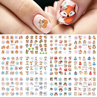 Ūdens uzlīmes nagiem Ziedi Tauriņu Uzlīmes Piekariņi Pavasara Dizains Slideri Estētiskā želeja ar UV gaismu Dekors Manikīra preces