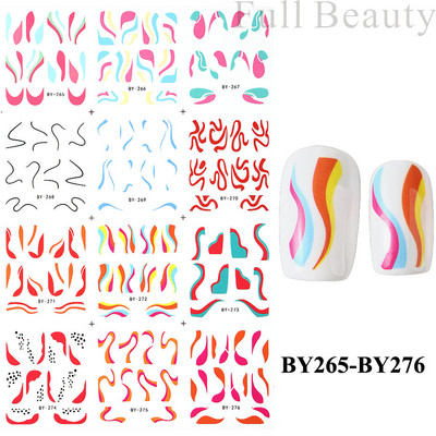 Ūdens uzlīmes nagiem Ziedi Tauriņu Uzlīmes Piekariņi Pavasara Dizains Slideri Estētiskā želeja ar UV gaismu Dekors Manikīra preces