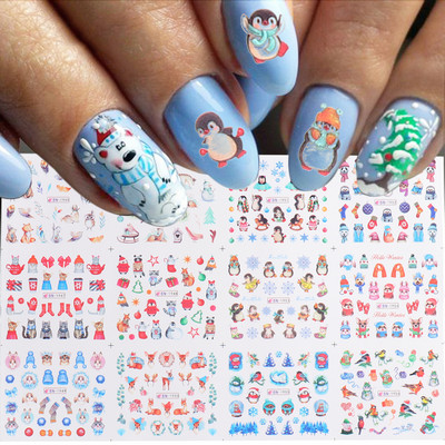 Ūdens uzlīmes nagiem Ziedi Tauriņu Uzlīmes Piekariņi Pavasara Dizains Slideri Estētiskā želeja ar UV gaismu Dekors Manikīra preces