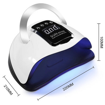 SUN X11 MAX Professional Nail Drying Lamp for Manicure 280W Nails Gel Polish Drying Machine with Auto Sensor UV LED Lamp Nail