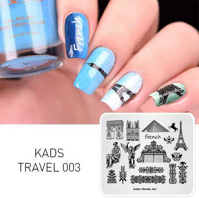 1 kom Nail Art Stamping Pločice Afrički stil Pečat za nokte Tenmplate Lion Elephant Žirafa Plemenski ljudi Šablon za slike za manikuru