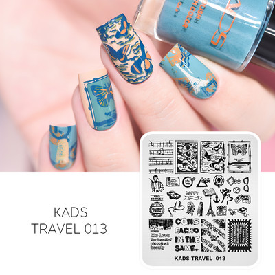 1 kom Nail Art Stamping Pločice Afrički stil Pečat za nokte Tenmplate Lion Elephant Žirafa Plemenski ljudi Šablon za slike za manikuru