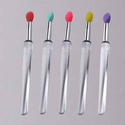 1/3/5 komada ravnih silikonskih štapića za nanošenje višekratne četkice za usne s poklopcem za zaštitu od prašine Alati za nanošenje silikonskog pudera za nokte