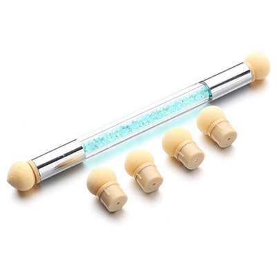 Zamjenske spužvaste glave Nails Art Gel Polish Kist za gradijent boje Svjetlucavi puder Olovka za manikuru Alati