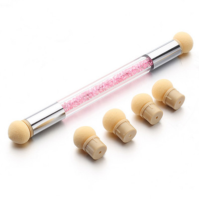 Zamjenske spužvaste glave Nails Art Gel Polish Kist za gradijent boje Svjetlucavi puder Olovka za manikuru Alati