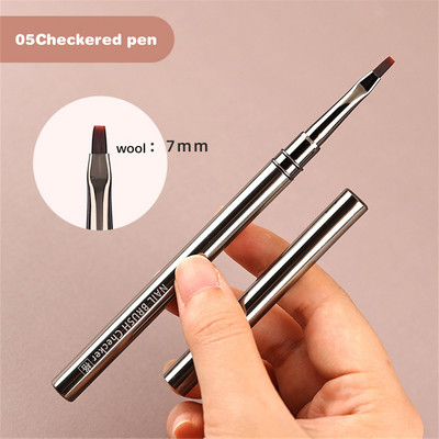 Nagu mākslas laineru otas Gēla nagu birste Gēla nagu laka krāsošanas otu zīmēšana nagu mākslas otu pildspalvu komplekts nagu pildspalvu nagu aksesuāri