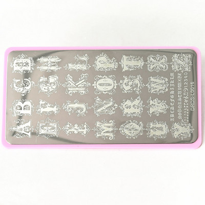 Nerūsējošā tērauda 6x12 cm nagu mākslas zīmoga plāksne/mežģīnes, ģeometrisks raksts, tauriņš, ziedu nagu mākslas veidne Diy nagu instruments