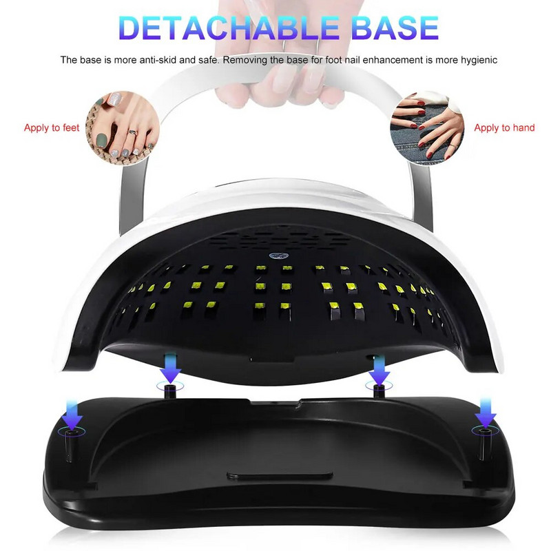 Profesionalna UV LED svjetiljka za nokte 320 W velike snage 72 LED svjetiljka za sušenje noktiju za manikuru Senzor za sušenje gela za lak za nokte Alati za uređenje noktiju