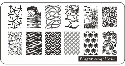 6*12cm Vatreni cvijet Ploče za utiskivanje noktiju Plamen Slovo Cvijeće Lišće Šablon za ispis Umjetnički pečat za manikiranje Alati za nokte