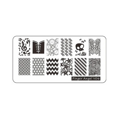 6*12cm Vatreni cvijet Ploče za utiskivanje noktiju Plamen Slovo Cvijeće Lišće Šablon za ispis Umjetnički pečat za manikiranje Alati za nokte