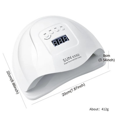 Sun X5 Plus UV LED lampa nagu manikīram 36 LEDS Profesionālās gēla lakas žāvēšanas lampas ar taimera automātisko sensoru aprīkojumu