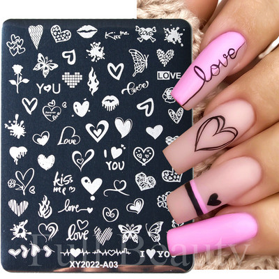 Francuska linija Nail Art Ploče za utiskivanje Šablona Vrtložna geometrija Cvijeće Čipka za manikuru Ispis Pečat za nokte Predlošci Alati za kalupe