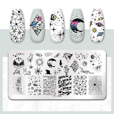 PICT YOU Nagu apzīmogošanas plāksnes rakstzīmes raksts nagu mākslas plāksne trafaretu līnijas attēli cilvēki tēma attēlu plāksnes veidņu rīks