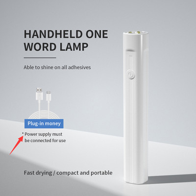 Mini lampa za sušenje noktiju od 6 W, UV LED, mikro USB, stroj za sušenje gel laka Bijelo ružičasta kućna upotreba za sušenje laka za nokte Alati za lak #*