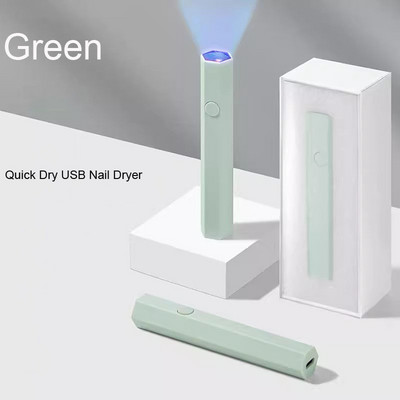 Mini lampa za sušenje noktiju od 6 W, UV LED, mikro USB, stroj za sušenje gel laka Bijelo ružičasta kućna upotreba za sušenje laka za nokte Alati za lak #*