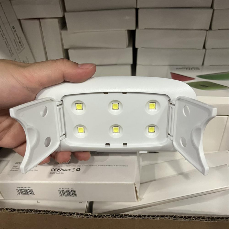 Mini lampa za sušenje noktiju od 6 W, UV LED, mikro USB, stroj za sušenje gel laka Bijelo ružičasta kućna upotreba za sušenje laka za nokte Alati za lak #*