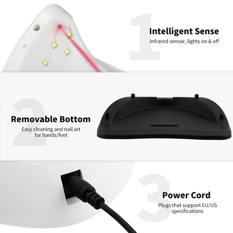 LED lampa za sušenje noktiju SUN X5MAX UV LED sušilica za gelove za nokte Sušenje svih gel lakova USB punjenje Profesionalna oprema za manikuru