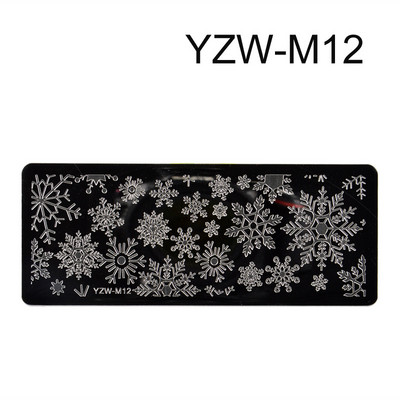 Nagu mākslas štancēšanas plāksnes manikīra dekorēšanai ziedu sejas veidne metāla nagu mākslas štancēšanas komplekts FW087