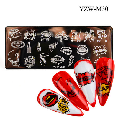 Nagu mākslas štancēšanas plāksnes manikīra dekorēšanai ziedu sejas veidne metāla nagu mākslas štancēšanas komplekts FW087