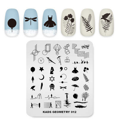 1 gab. Nagu apzīmogošanas veidne nerūsējošais tērauds mākslas attēlu plāksnes dekorēšanai drukas gēla lakas pagarināšanai nagu uzgaļi, paši izgatavoti.