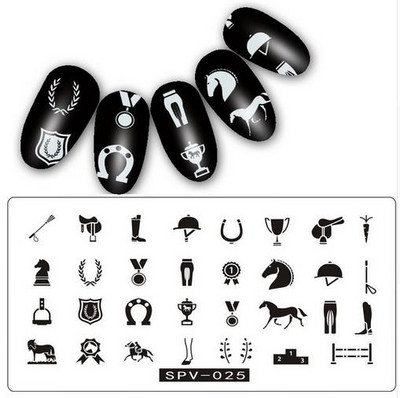 Uzorak osmijeha Pločice za utiskivanje noktiju Predložak slike pečata za izradu noktiju Šablone za manikuru Ukrasi za nokte