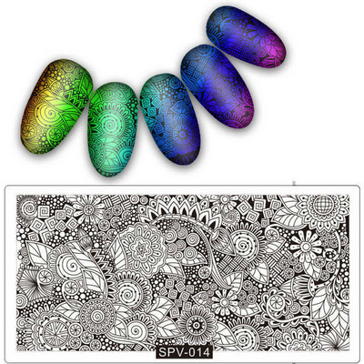 Uzorak osmijeha Pločice za utiskivanje noktiju Predložak slike pečata za izradu noktiju Šablone za manikuru Ukrasi za nokte