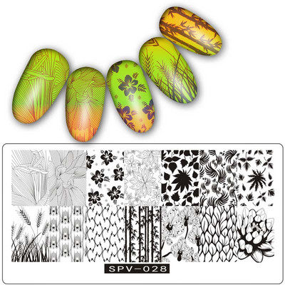 Uzorak osmijeha Pločice za utiskivanje noktiju Predložak slike pečata za izradu noktiju Šablone za manikuru Ukrasi za nokte