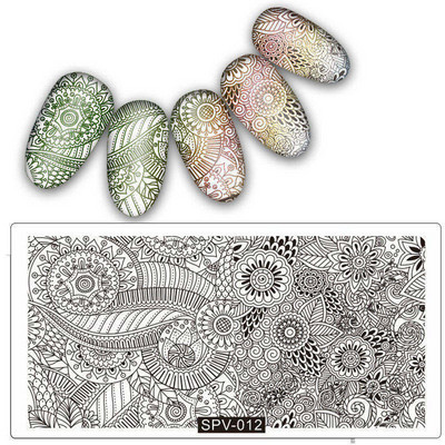 Uzorak osmijeha Pločice za utiskivanje noktiju Predložak slike pečata za izradu noktiju Šablone za manikuru Ukrasi za nokte