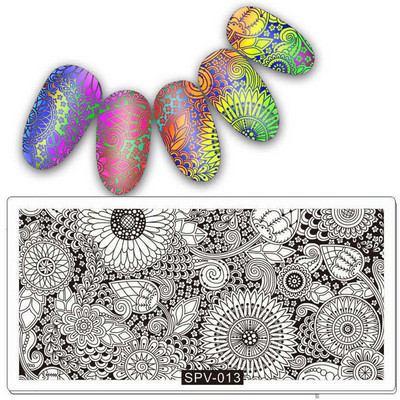 Uzorak osmijeha Pločice za utiskivanje noktiju Predložak slike pečata za izradu noktiju Šablone za manikuru Ukrasi za nokte