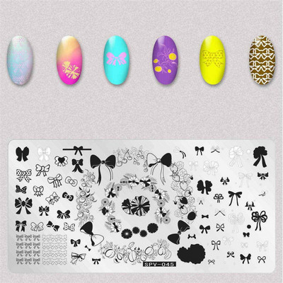 Uzorak osmijeha Pločice za utiskivanje noktiju Predložak slike pečata za izradu noktiju Šablone za manikuru Ukrasi za nokte