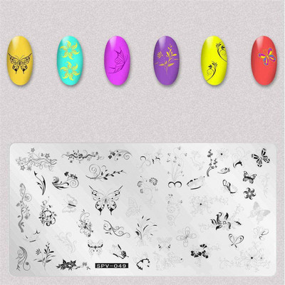 Uzorak osmijeha Pločice za utiskivanje noktiju Predložak slike pečata za izradu noktiju Šablone za manikuru Ukrasi za nokte