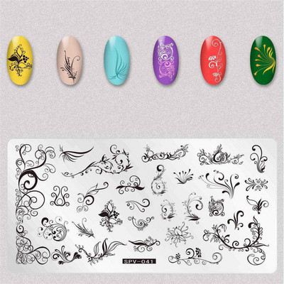 Uzorak osmijeha Pločice za utiskivanje noktiju Predložak slike pečata za izradu noktiju Šablone za manikuru Ukrasi za nokte