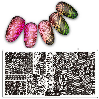 Uzorak osmijeha Pločice za utiskivanje noktiju Predložak slike pečata za izradu noktiju Šablone za manikuru Ukrasi za nokte