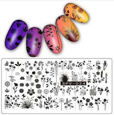 Uzorak osmijeha Pločice za utiskivanje noktiju Predložak slike pečata za izradu noktiju Šablone za manikuru Ukrasi za nokte