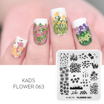 KADS Stamping for Nails Nail Art Templates Stamping Plate Geometry Chinese Nature Stamping Platte Nails Аксесоари и инструменти