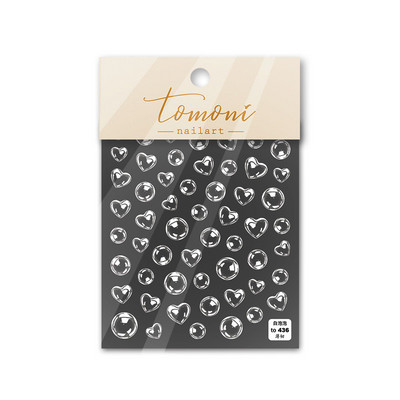 1 gab. Caurspīdīga burbuļveida nagu mākslas uzlīme 8 *10 cm Jauki, jauki 5D burbuļi nagu uzlīmes Pašlīmējošās reljefs burbuļu manikīra slīdnis