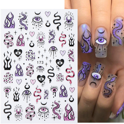 Mīlīgs melns kaķis nagu uzlīmes uzlīmes 3D kaķu ziedi nagu mākslas rotājumi jauki multfilmas slīdņi vasaras manikīrs