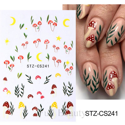 Mīlīgs melns kaķis nagu uzlīmes uzlīmes 3D kaķu ziedi nagu mākslas rotājumi jauki multfilmas slīdņi vasaras manikīrs