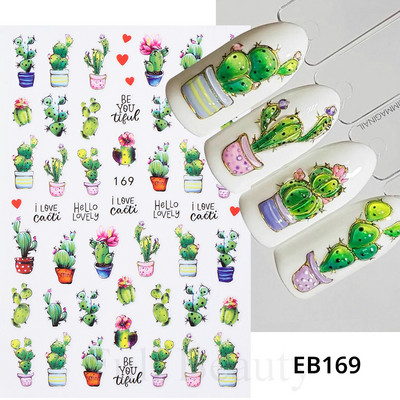 Mīlīgs melns kaķis nagu uzlīmes uzlīmes 3D kaķu ziedi nagu mākslas rotājumi jauki multfilmas slīdņi vasaras manikīrs