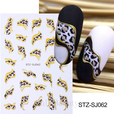 Mīlīgs melns kaķis nagu uzlīmes uzlīmes 3D kaķu ziedi nagu mākslas rotājumi jauki multfilmas slīdņi vasaras manikīrs