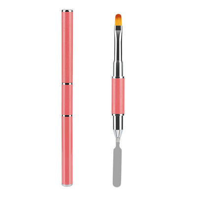 1kom Dual Ended Nail Art Kistovi Akrilni UV Gel Extension Builder Flower Painting Pen Sredstvo za uklanjanje kistova Spatula Štap Alati za manikuru