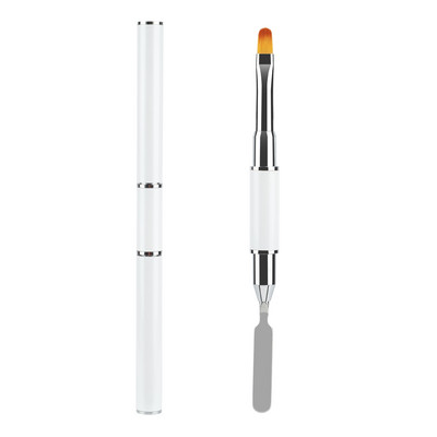 1kom Dual Ended Nail Art Kistovi Akrilni UV Gel Extension Builder Flower Painting Pen Sredstvo za uklanjanje kistova Spatula Štap Alati za manikuru