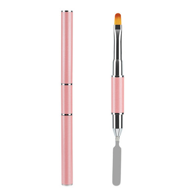 1kom Dual Ended Nail Art Kistovi Akrilni UV Gel Extension Builder Flower Painting Pen Sredstvo za uklanjanje kistova Spatula Štap Alati za manikuru