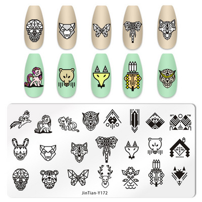 Dizajn noktiju Ploče za žigosanje Slatka životinja Hobotnica Kornjača Riba Šaran Šablone za pečate za nokte Pas Mačka Vrag Šablona za ispis noktiju Riba