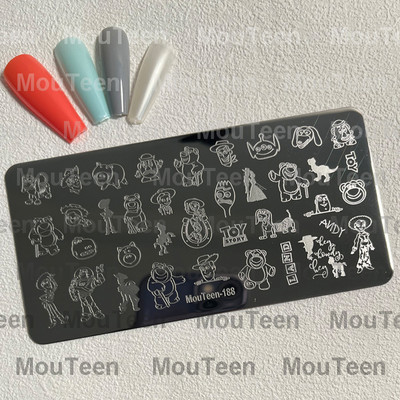 Crtane pločice za utiskivanje noktiju Debela mačka Slatka mačka Pečat za nokte Animal Cat pločice za nokte #208