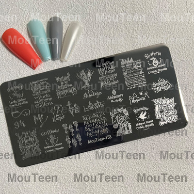 Crtane pločice za utiskivanje noktiju Debela mačka Slatka mačka Pečat za nokte Animal Cat pločice za nokte #208